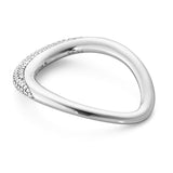Georg Jensen Offspring Sterling Silver Diamond Ring