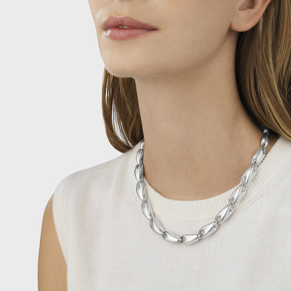 Georg Jensen Reflect Sterling Silver Graduated Necklace