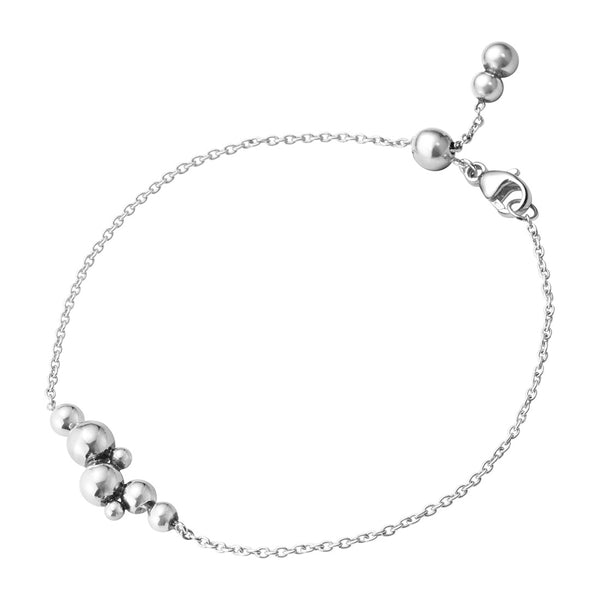 Georg Jensen Moonlight Grapes Sterling Silver Chain Link Bracelet