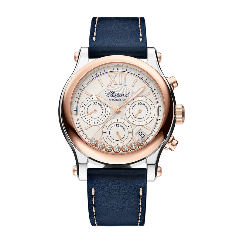 Chopard Happy Sport Chrono 18ct Rose Gold and Steel