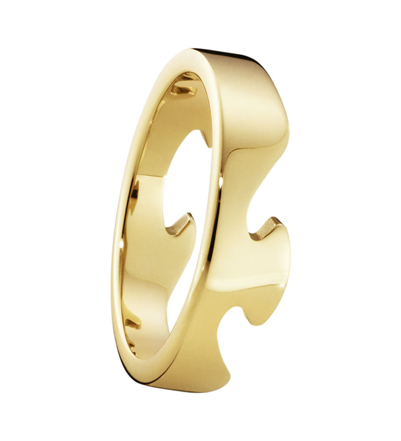 Georg Jensen Fusion 18ct Yellow Gold End Ring