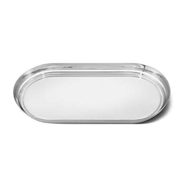 Georg Jensen Manhattan Stainless Steel and Leather Tray