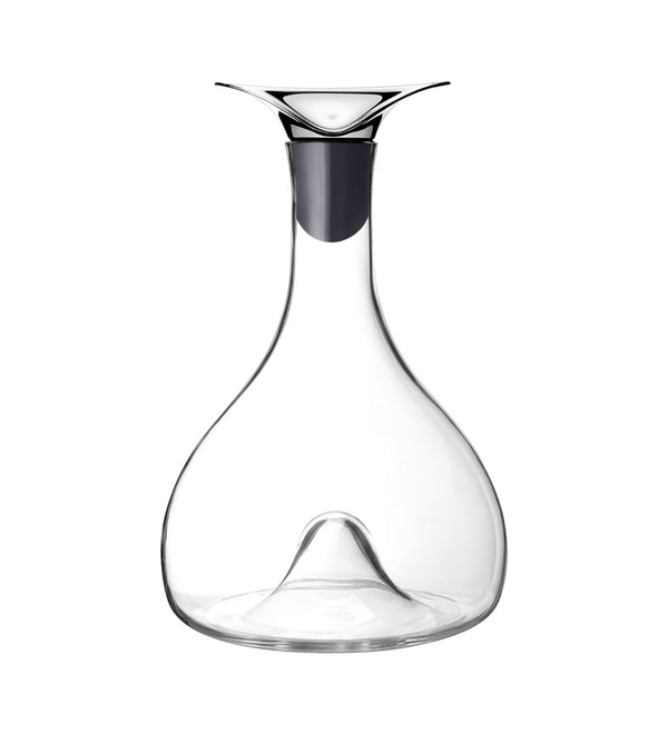 Georg Jensen Wine and Bar Stainless Steel and Glass Carafe