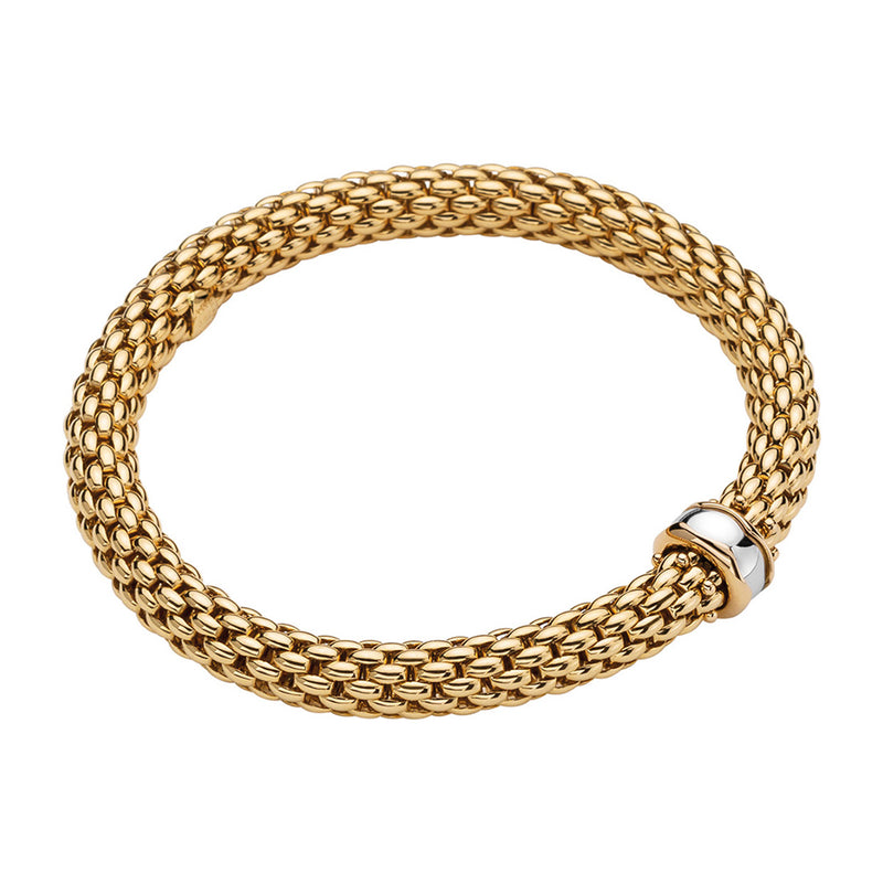 Fope Love Nest 18ct Yellow and White Gold Bracelet