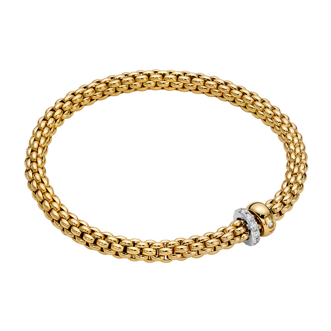 Fope Solo Flex'It 18ct Yellow Gold Bracelet – Mallory