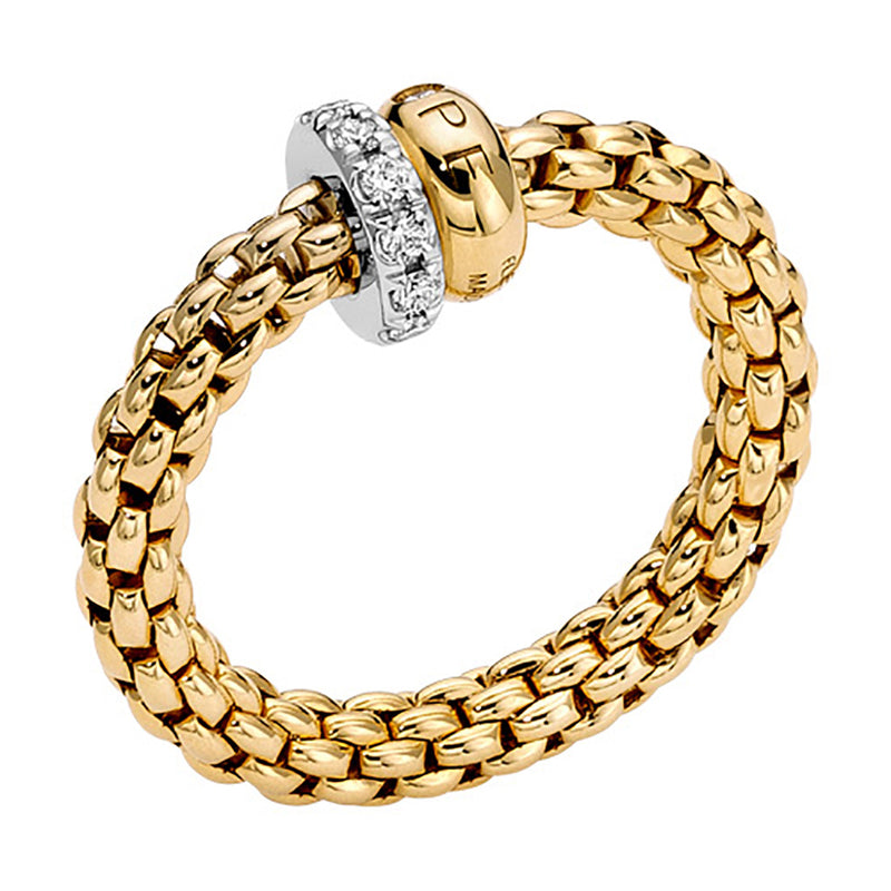 Fope Solo Flex'It 18ct Yellow Gold Ring