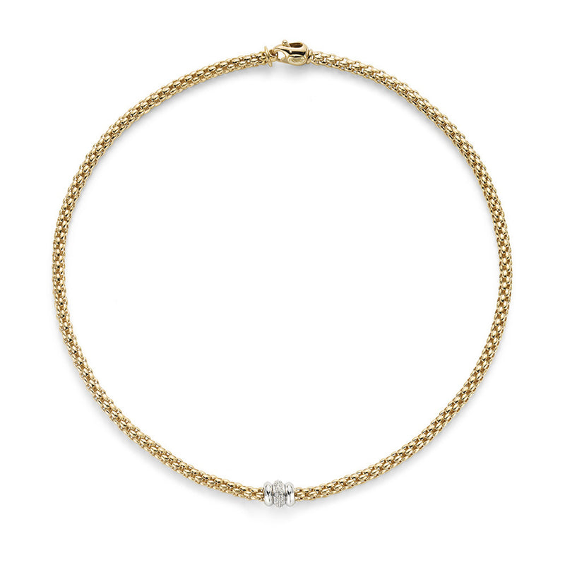 Fope 'Flex'it Solo' 18ct Yellow and White Gold Necklace