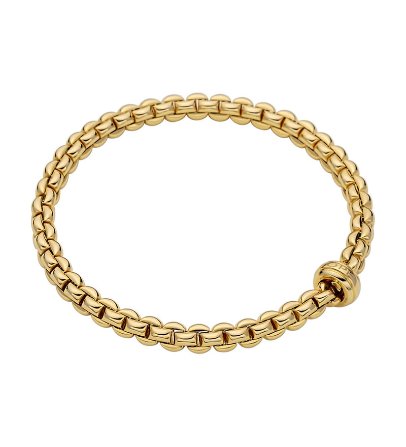 Fope Eka Flex'It 18ct Yellow Gold Bracelet Rondel