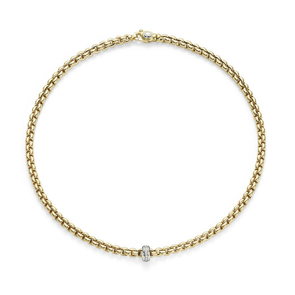 Fope Eka 18ct Yellow and White Gold Necklace