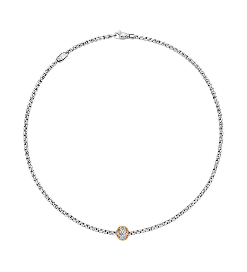 Fope 18ct White Gold Diamond Necklace