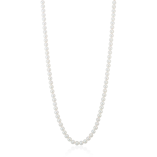 18ct White Gold Akoya Cultured Pearl Opera Length Necklace