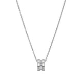 Chopard Ice Cube Mini 18ct White Gold Diamond Pendant and Chain