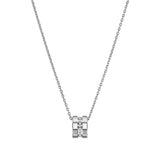 Chopard Ice Cube Mini 18ct White Gold Diamond Pendant and Chain