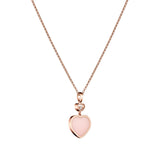 Chopard Happy Hearts 18ct Rose Gold Pink Opal and Diamond Pendant and Chain