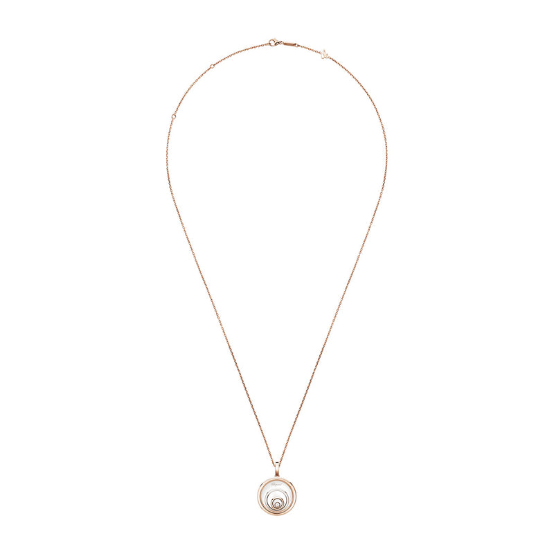 Chopard Happy Diamonds Happy Spirit 18ct White Gold and Rose Gold Diamond Pendant and Chain