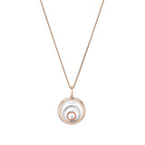 Chopard Happy Diamonds Happy Spirit 18ct White Gold and Rose Gold Diamond Pendant and Chain