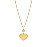 Chopard Happy Hearts Golden Hearts 18ct Yellow Gold Diamond Pendant and Chain