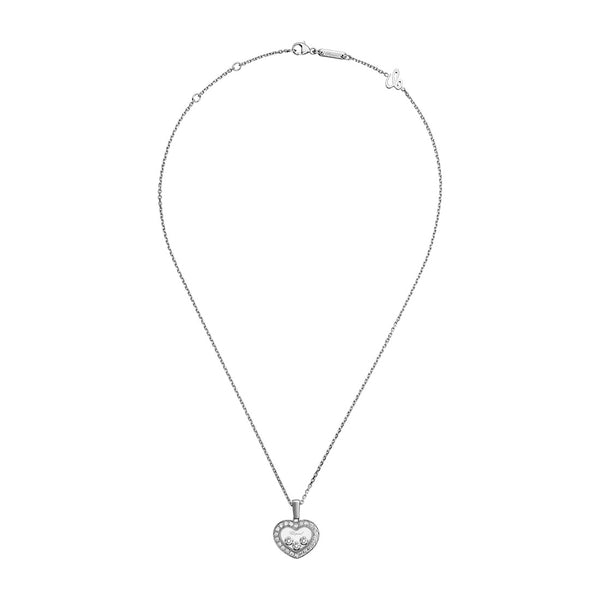 Chopard Happy Diamonds Icons 18ct White Gold Diamond Pendant and Chain