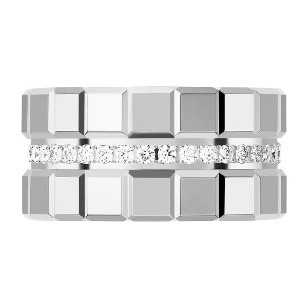 Chopard Ice Cube Medium 18ct White Gold Diamond Ring