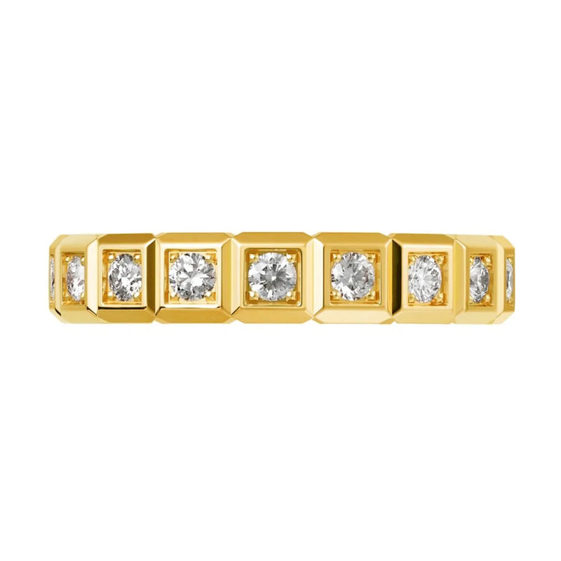 Chopard Ice Cube Medium 18ct Yellow Gold Diamond Ring
