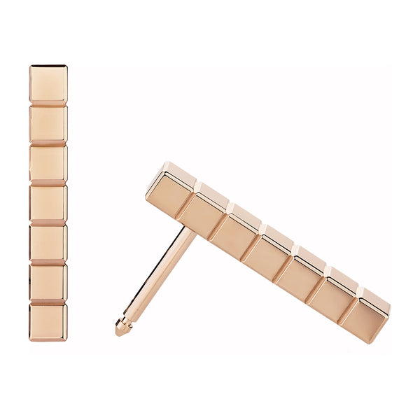 Chopard Ice Cube 18ct Rose Gold Drop Earrings