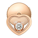 Chopard My Happy Hearts 18ct Rose Gold Diamond Stud Earring (Singular)