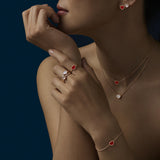 Chopard My Happy Hearts 18ct Rose Gold Diamond Stud Earring (Singular)