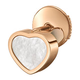 Chopard My Happy Hearts 18ct Rose Gold Mother of Pearl Stud Earring (Singular)