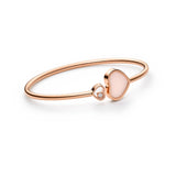 Chopard Happy Hearts 18ct Rose Gold Pink Opal and Diamond Bangle