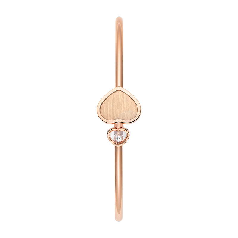 Chopard Happy Hearts Golden Hearts 18ct Rose Gold Diamond Bangle
