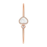 Chopard Happy Hearts 18ct Rose Gold Mother of Pearl and Diamond Bangle