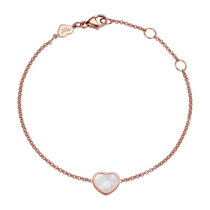 Chopard My Happy Hearts 18ct Rose Gold Mother of Pearl Bracelet