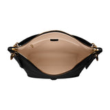 Chopard Happy Sport Black Grained Calfskin Leather Hobo Bag