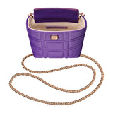Chopard Ice Cube Purple Embossed Calfskin Leather Mini Bag