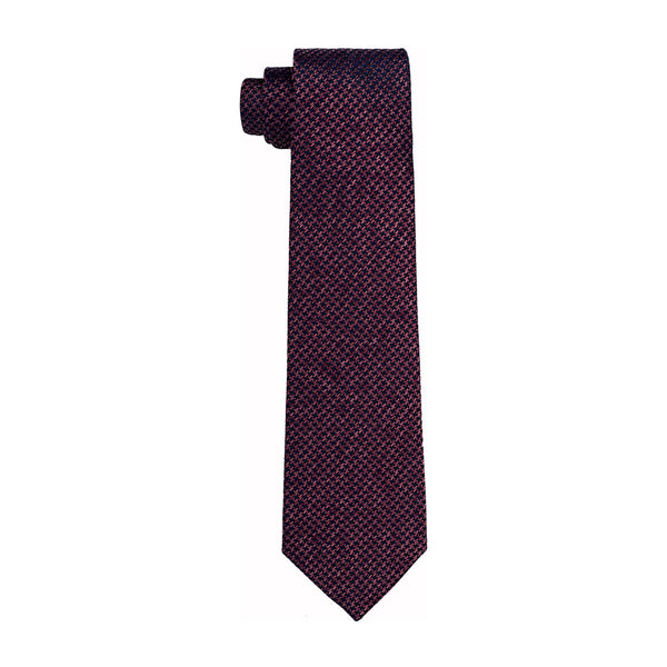 Chopard Houndstooth Pink Heavy Silk Twill Jacquard Tie