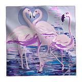 Chopard Flamingo Purple Silk Twill Scarf