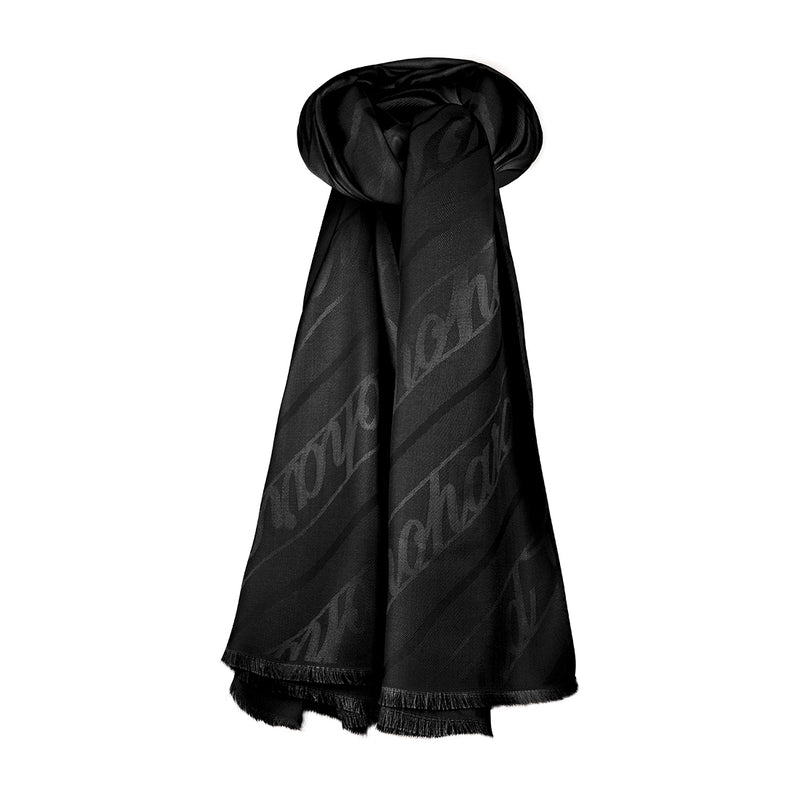 Chopard Chopardissimo Black Silk and Cashmere Stole