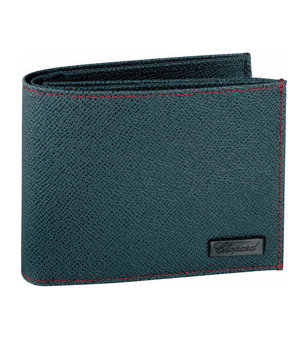 Chopard Il Classico Grey Leather with Red Stitching 13CC Large Wallet