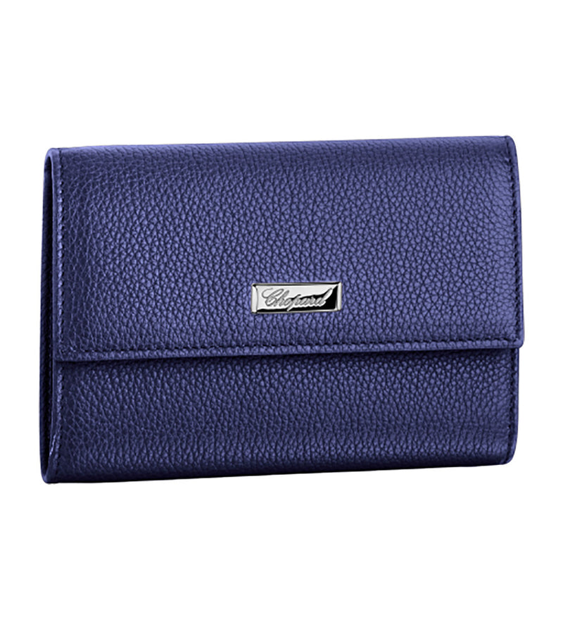 Chopard Miss Happy Navy Blue Leather Mini Wallet