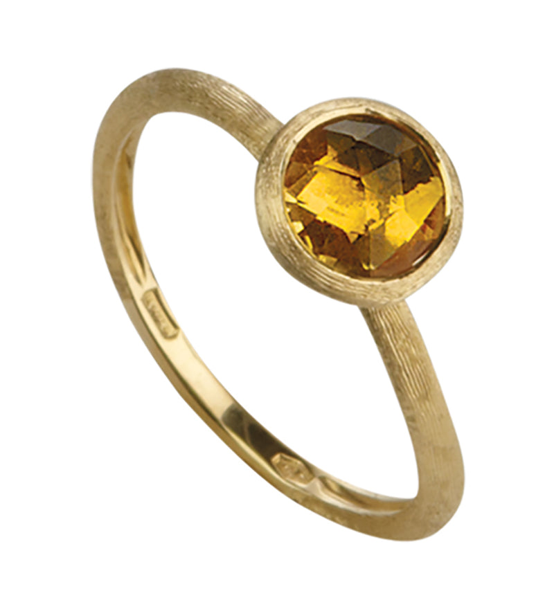 Marco Bicego Jaipur 18ct Yellow Gold Yellow Quartz Ring