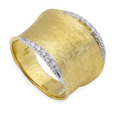Marco Bicego Lunaria 18ct Yellow Gold and Diamond Ring