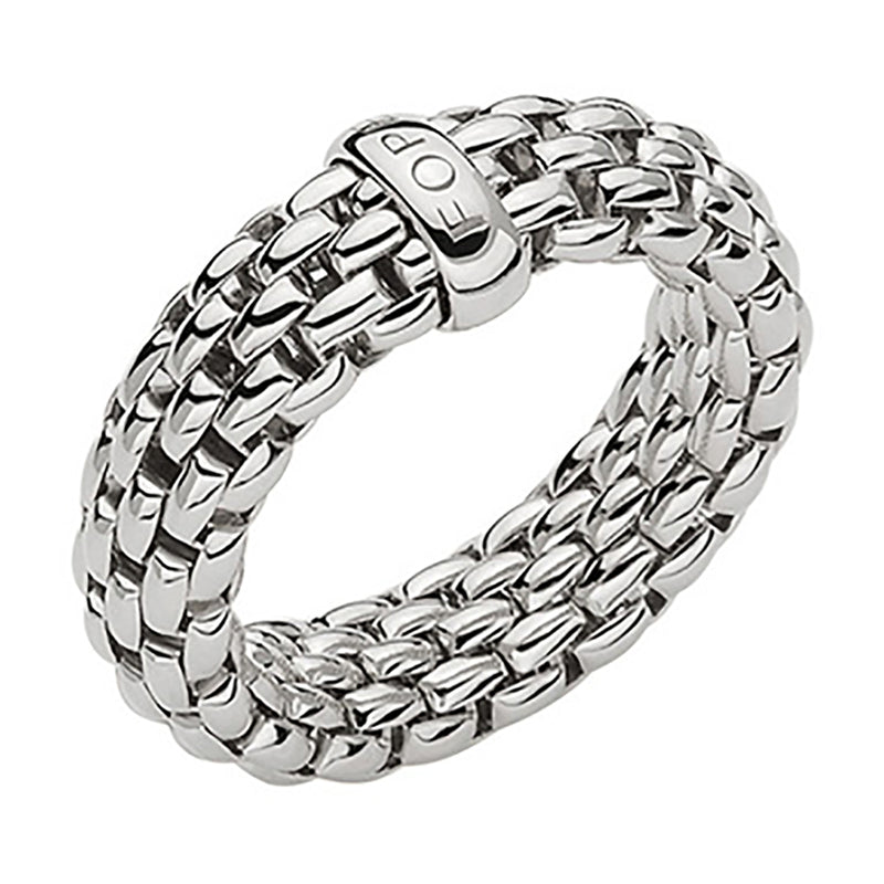 Fope Essentials Flex'It 18ct White Gold Ring