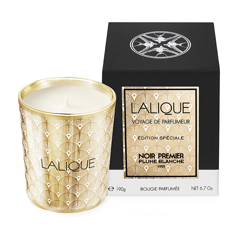 Lalique Noir Premier - Plume Blanche 1901 Candle