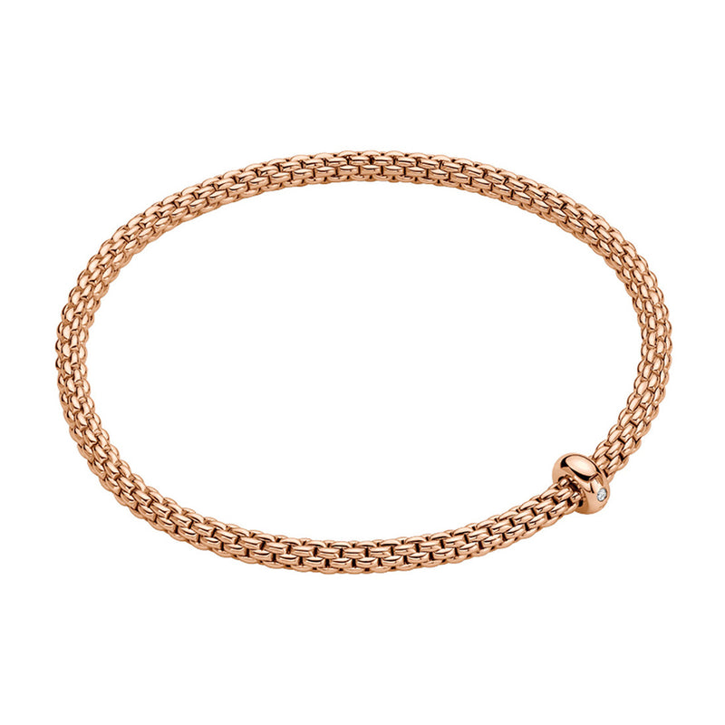 Fope Prima Flex'It 18ct Rose Gold Bracelet