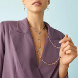 Marco Bicego Paradise 18ct Yellow Gold Multicoloured Gemstone Necklace