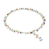 Marco Bicego Paradise 18ct Yellow Gold Multicoloured Gemstone Necklace