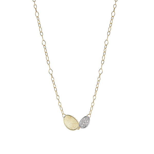 Marco Bicego Lunaria 18ct Yellow and White Gold Diamond Necklace
