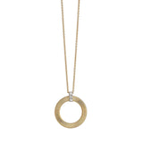 Marco Bicego Masai 18ct Yellow and White Gold Diamond Circular Pendant and Chain