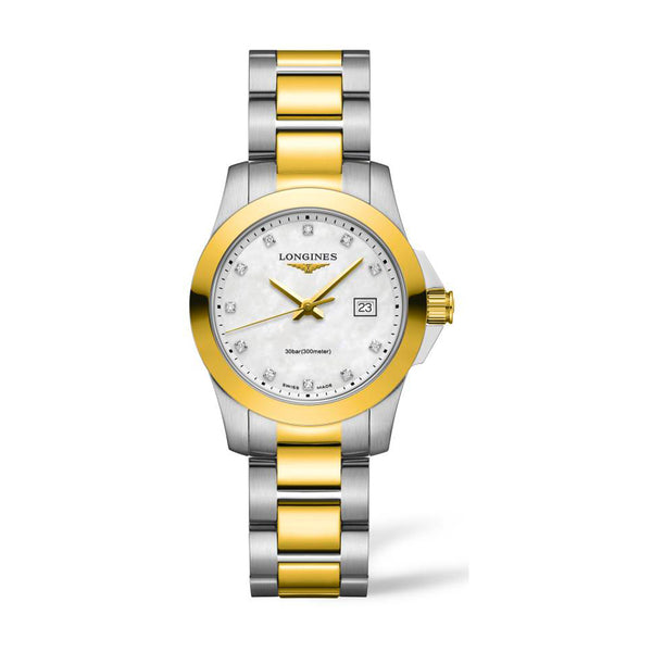 Longines Conquest Steel and Yellow Gold PVD