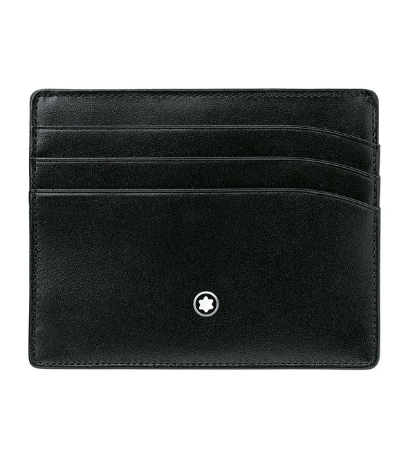 Montblanc Meisterstück Black Leather Six Credit Card Pocket Holder